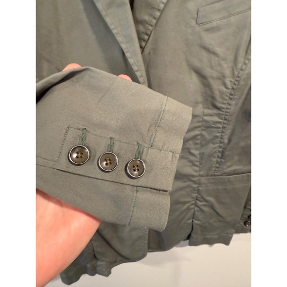 Cabi Womens Gray Blazer Jacket Floral Lined Button Front Size Medium - Picture 3 of 7